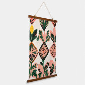 Tegels & Botanicals Hangend Wandkleed (Gebogen)