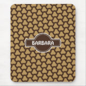 Tegels Cream Chocolate Minimal Pattern Muismat (Voorkant)