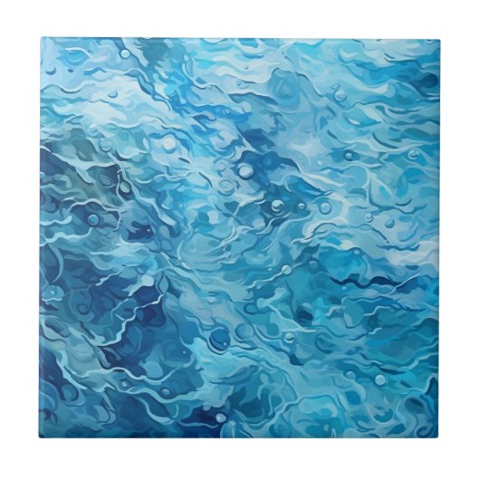 Tegels die op water lijken tegeltje (Voorkant)