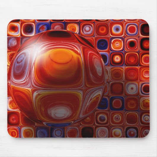 Tegels en bubbels muismat (Voorkant)