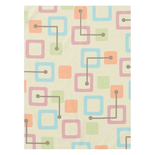  tegels en vierkantjes uit de jaren '50 (pasta) tafelkleed (Voorkant)