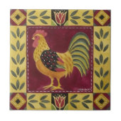 Tegels - Farmhouse Rooster Design 2 Tegeltje (Voorkant)