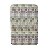 Tegels Folk Art Pattern Badmat (Voorkant Verticaal)