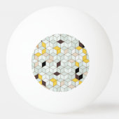 tegels, geometrisch zwart wit patroon. pingpongbal (Achterkant)