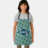 Tegels Groen Wit Minimal Pattern Schort (Insitu)