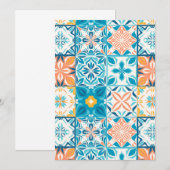 tegels in blauw en oranje (Voorkant / Achterkant)