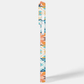  tegels in blauw en oranje Case-Mate iPhone case (Achterkant / Links)