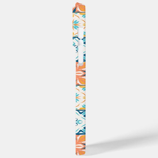 tegels in blauw en oranje Case-Mate iPhone case (Achterkant / Links)