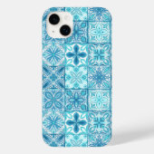 tegels in blauw en wit Case-Mate iPhone case (Achterkant)