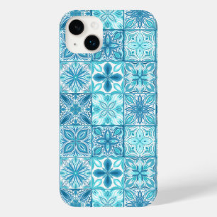 tegels in blauw en wit Case-Mate iPhone 14 plus hoesje