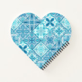  tegels in blauw en wit notitieboek (Achterkant)