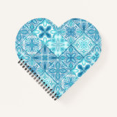  tegels in blauw en wit notitieboek (Voorkant)