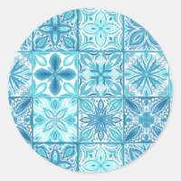  tegels in blauw en wit