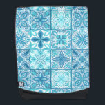 tegels in blauw en wit rugtassen<br><div class="desc">Handgeschilderde diverse  tegels met bloemenelementen</div>