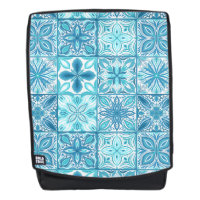 tegels in blauw en wit