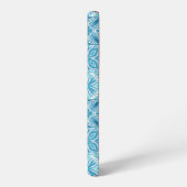  tegels in blauw en wit samsung galaxy hoesje (Linkerkant)