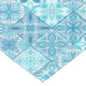  tegels in blauw en wit tafelkleed (Gekanteld)