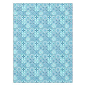  tegels in blauw en wit tafelkleed (Voorkant)