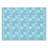 tegels in blauw en wit tafelkleed (Voorkant (Horizontaal))