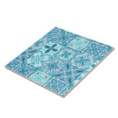 tegels in blauw en wit tegeltje (Zijkant)