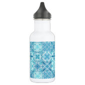  tegels in blauw en wit waterfles  (Links)