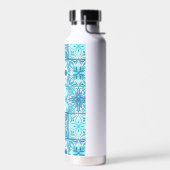 tegels in blauw en wit waterfles (Links)