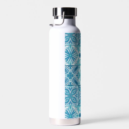 tegels in blauw en wit waterfles (Rechts)