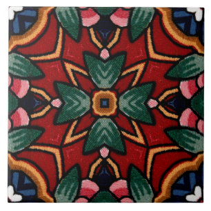 Tegels in de decoratieve Italiaanse majolica/Talav Tegeltje