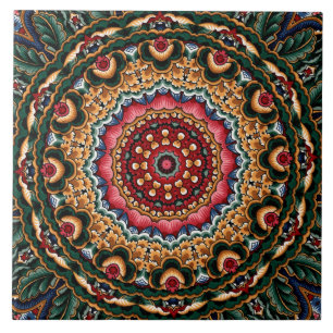 Tegels in de decoratieve Italiaanse majolica/Talav Tegeltje