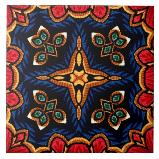 Tegels in de decoratieve Italiaanse majolica/Talav Tegeltje (Voorkant)