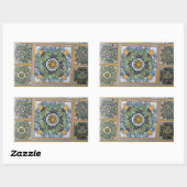 Tegels in de Mexicaanse Talavera-stijl Rechthoekige Sticker (Vel)