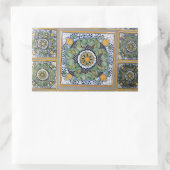 Tegels in de Mexicaanse Talavera-stijl Rechthoekige Sticker (Tas)