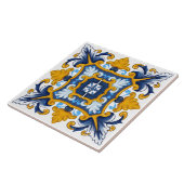 Tegels in de Middellandse Zee, Siciliaanse tegels Tegeltje (Zijkant)