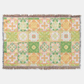 tegels in groen en geel deken (Voorkant)