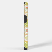  tegels in groen en geel iPhone hoesje (Rechterkant)