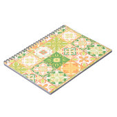  tegels in groen en geel notitieboek (Linkerzijde)