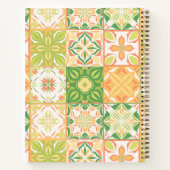 tegels in groen en geel notitieboek (Achterkant)