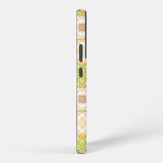  tegels in groen en geel samsung galaxy hoesje (Rechterkant)