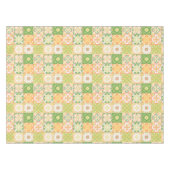 tegels in groen en geel tafelkleed (Voorkant (Horizontaal))