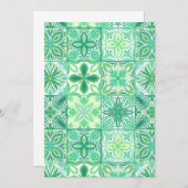  tegels in groen en wit (Voorkant / Achterkant)