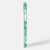  tegels in groen en wit Case-Mate iPhone case (Achterkant / Links)