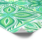 tegels in groen en wit poster (Hoek)