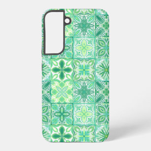  tegels in groen en wit samsung galaxy hoesje