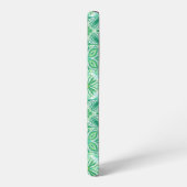  tegels in groen en wit samsung galaxy hoesje (Linkerkant)