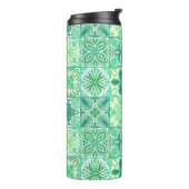  tegels in groen en wit thermosbeker (Gedraaid links)