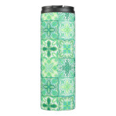  tegels in groen en wit thermosbeker (Achterkant)