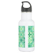 tegels in groen en wit waterfles (Achterkant)
