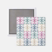 Tegels in meerdere kleuren magneet (Voorkant / Achterkant)