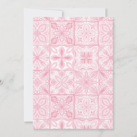  tegels in roze (Voorkant)