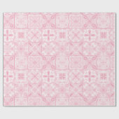  tegels in roze cadeaupapier (Vlak)
